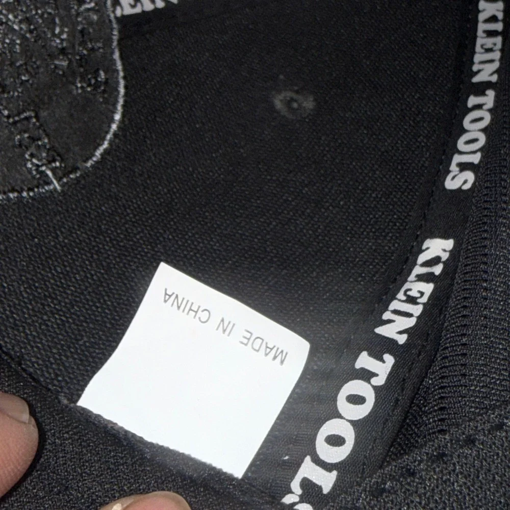 Klein Tools Mens Trucker Hat Grey Black Mesh Back Adjustable Baseball Cap Logo